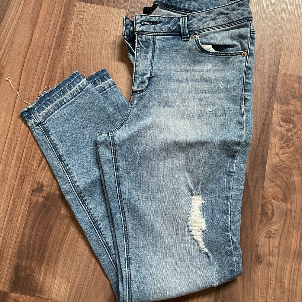 Skinny Blue Ankle Jeans